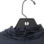 frame denim Frame NWTS Felicity Silk Navy Blue Long Sleeve Button Sleeve Blouse size large Photo 7