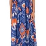 Banjanan Maya Midi Dress in poppy mallow Sz S Blue Photo 0