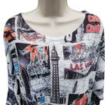 YFM Las Vegas Themed Slightly Cropped Long Sleeve Sweater Size M Photo 3