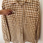 Cider Checkered Button-Up Shirt Shacket Oversized Photo 3