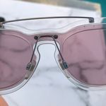 Valentino Garavani NIB Valentino Glamgloss women’s square metal pink Mirrored shield sunglasses Photo 8