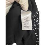 Talbots   Black White Ditzy Floral Pattern Dress Sz 2 Long Sleeves Modest Office Photo 2