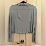 Free People  XS FP Beach Ribbed Cropped Oversized Top Photo 3