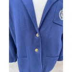 Lauren Ralph Lauren Women's 3X Knit Blazer Jacket Gold Crest Navy Blue Size undefined Photo 2