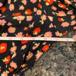 Rotate Birger Christensen “Emma” Floral Dress Size 8 US Ties at Waist Black Red Photo 6