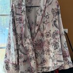 Victoria's Secret Victoria Secret Pink Tie Front Mini Robe with Floral Accents Size Medium Photo 5