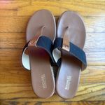 Michael Kors  Verity Wedge Leather Sandals Black Brown Photo 3