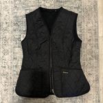 Barbour  Fleece Betty Quilted Black Vest Photo 1