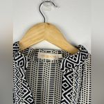Tory Burch Corossol Black White Cotton V-Neck Mini Dress Coverup Sz 0 Photo 6