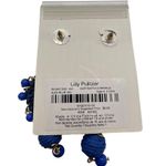 Lilly Pulitzer  Alba Blue Raffia Drop Dangle Earrings Bead Accents Baubles NEW Photo 3