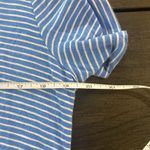 Old Navy  short sleeve striped blue white luxe large blouse Photo 4