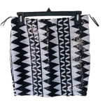 New Francesca's Store Sequin Black and White Skirt, NWOT, Small Photo 0