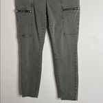 Pistola Hannah Cargo Khaki/Green Denim Zip Pocket Skinny Jeans Pants size 29 Photo 4