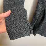 Damask Merino Wool Cardigan Blazer Jacket Black Photo 2