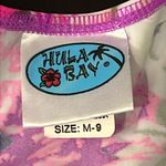 Hula Bay hawaiian floral orchid print beach dress, neon colors, M, stretchy Size M Photo 2