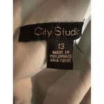 City Studio Dress Silvery Gray Lace Lining Vneck Sleeveless Party Size 13 NEW Photo 6