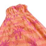 Lilly Pulitzer Strapless Palm Tree Sunset Beach Dress 100% Cotton Size 2 Women's Photo 4