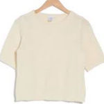 Melrose and Market  Cream‎ Crew Neck Sweater with Plush Texture NWOT Size XL Photo 0