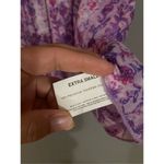 Nine West Vintage America Collection Lilac/Floral Tiered Short Sleeve Top XS Photo 3