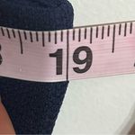 Betsey Johnson Women’s Size 14 Navy Blue Dress Pleated Skirt Pockets Cutout Neck Photo 2