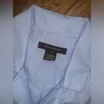 French Connection  striped button up short sleeve bow top blouse spring Photo 1