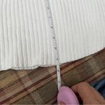 Loft  Cream Knit Poncho Photo 3