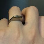 Saint Laurent Volum Ring Brass Metal Argent Oxyde size US 6 Photo 8