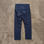 Lululemon Wunder Under Crop Score Jacquard Black Cerulean Blue Photo 7