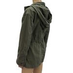 Universal Threads Universal Thread Cotton Olive Khaki 4 Pocket Cinch Waist Utility Jacket Women XS Photo 5