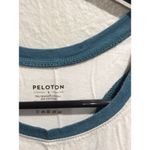 Peloton  Large L womens tank white blue Photo 3