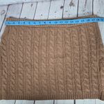 J.Crew Collection 100% Cashmere Cable Knit Mini Skirt XL Brown Photo 6