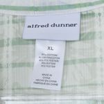 Alfred Dunner Womens Sheer Floral Striped Button Down Tunic Size XL 3/4 Sleeve Photo 4