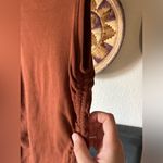 Good American  brown knit dress Size 2 side cinch ruched bodycon sexy minimal Photo 5