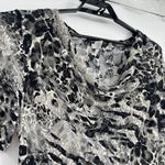 Vintage Y2K Carol Rose Mesh Lace Womens Top Sz XL Goth Grunge USA Mesh Rave Club Black Photo 1