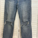 PacSun waist size 22 Vintage Icon distressed destroyed blue jeans raw hem Photo 0