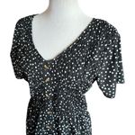 Womens MPH Collection Polka Dot All Over Ruched Button Detail Top Photo 1