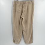 Quince  100% European Linen Pants in Driftwood Tan Cropped Women's Size Large Photo 6