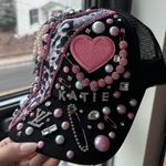 Sparkly glam handmade “Katie” hat Black Photo 1