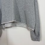 Aerie  Grey Oversized Cropped Polo Sweatshirt Photo 7