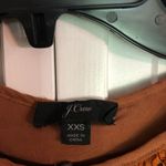 J.Crew SALE lace cap sleeve notch neckline burnt orange top Photo 5