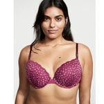 Victoria's Secret  Sexy Tee Push-Up Leopard Lace Bra Size 36 B Photo 0