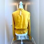 Tularosa Revolve I’m Yours Golden Yellow Peplum Long Sleeve Top Size Medium Photo 2