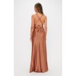 Show Me Your Mumu  Anderson Maxi Dress in Copper Luxe Satin XS Photo 2