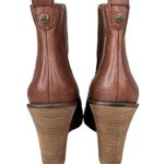Lucky Brand  Fedora Brown Leather Wedge Ankle Boots Booties 6.5 Photo 10