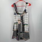 & Other Stories & Other Stories Dress Size 4 Mini Retro Print Graphic Grid Skater Balconette Photo 3