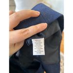 Banana Republic  Navy & Cornflower Two Tone Blue Herringbone Wool Blazer Photo 4