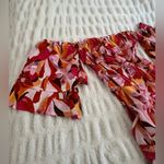 Forever 21  Strapless Floral Dress - Red, orange and Pink Photo 3