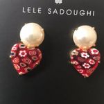 Lele Sadoughi NWOT  heart dropEarrings Photo 1