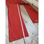 ZARA  ZW COLLECTION red wide leg masculine suit trousers georgette size M Photo 6