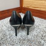 Calvin Klein Gayle Pump High Heels Shoes in Black Leather 10 Photo 5